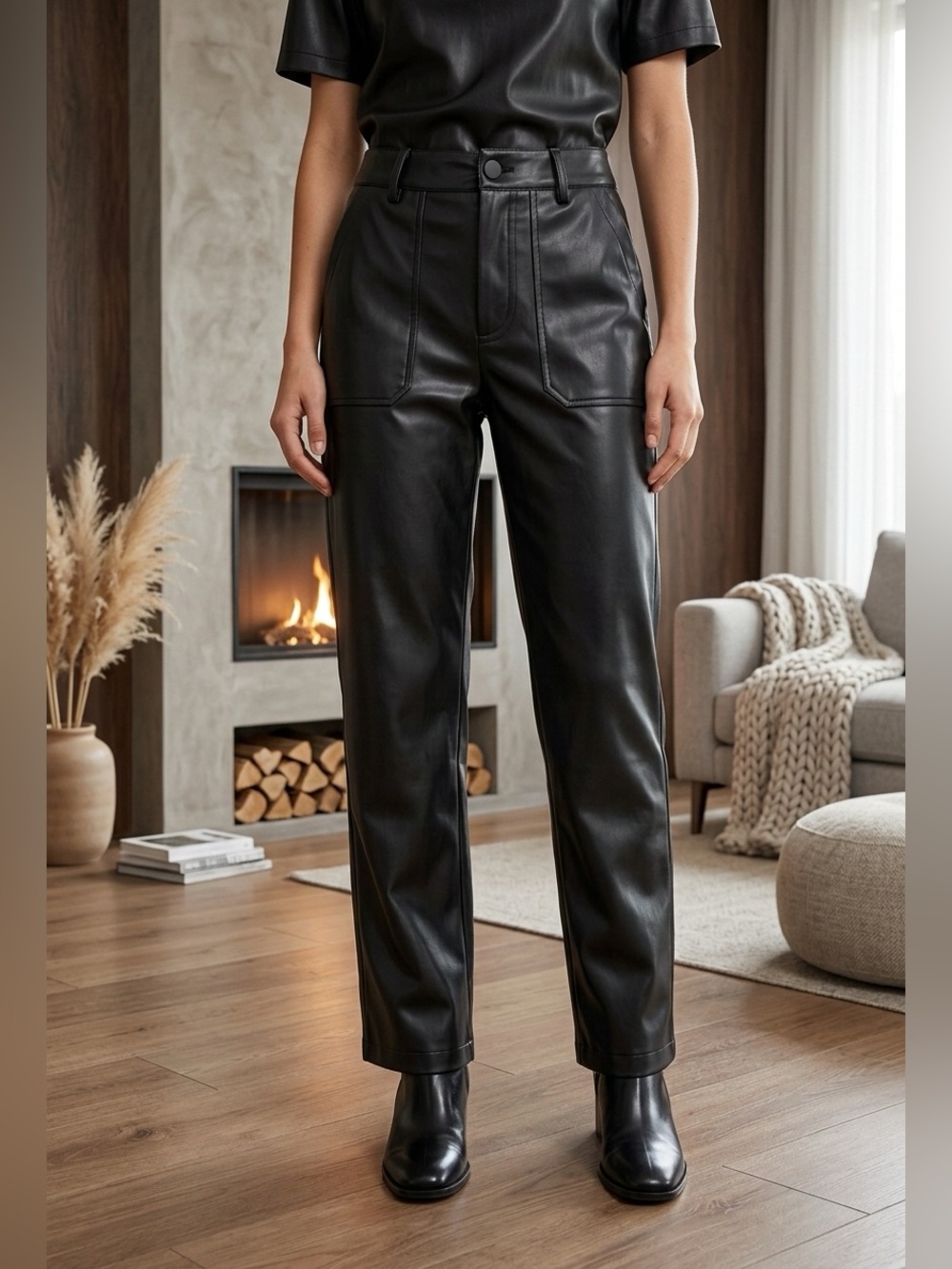 Kendall + Kylie Women’s Leather Pants - Size Small